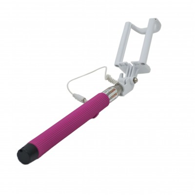 Oem Selfie Stick Με Καλώδιο Ροζ (235)