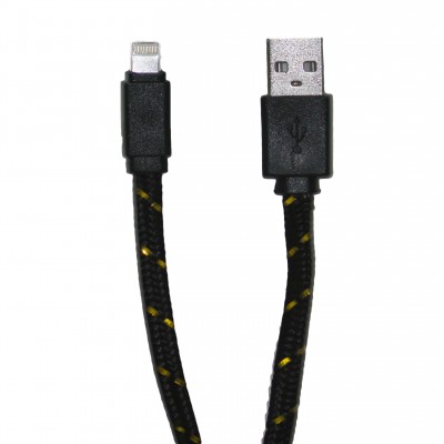 Oem Καλώδιο Φόρτισης + Μεταφοράς Δεδομένων Lighting to usb κορδονι Μαύρο 1 μετρο