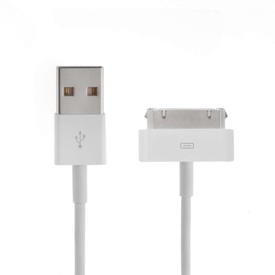 Oem Καλώδιο Φόρτισης + Μεταφοράς Δεδομένων Micro USB 1 m  Λευκό