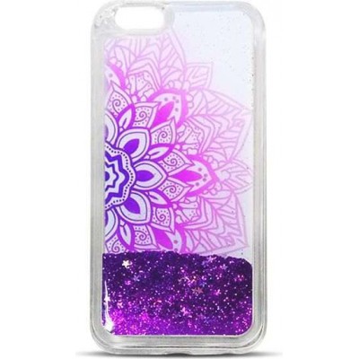  OEM Θήκη Σιλικόνης Με Σχέδιο Mandala Glitter Για Samsung Galaxy S8  Μωβ