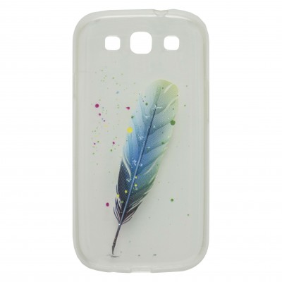 Oem Θήκη Σιλικόνης Με Σχέδιο Φτερό Για Samsung Galaxy S3  Πράσινο 