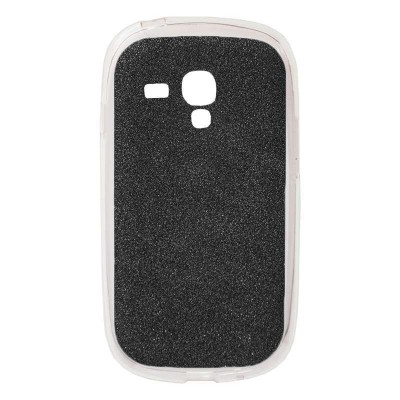 Oem Θήκη Σιλικόνης Με Glitter Για Samsung Galaxy S3 Mini  Μαύρο