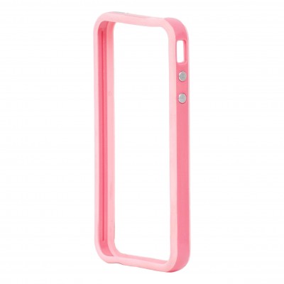 Oem Θήκη Bumper Σιλικόνης Με Πλάτη  Για Apple iPhone 4 / 4s  Ροζ