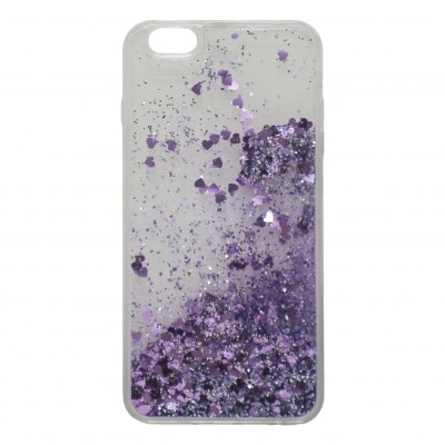 Oem Θήκη TPU Με Υγρό Glitter Για    Apple iPhone 7 / 8 Plus  Μωβ