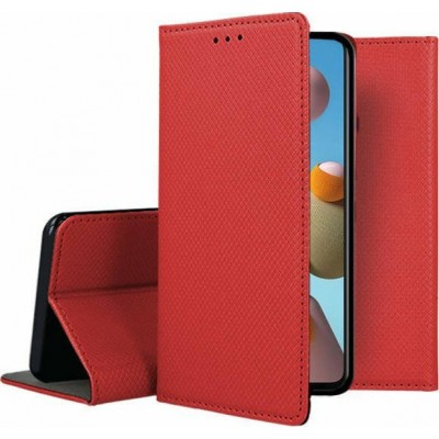 Oem Θήκη Book Smart Magnet Για Samsung Galaxy M53 5G Κόκκινο