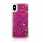 Oem Θήκη TPU Με Υγρό Glitter Για   Apple iPhone XS Max  Φούξια