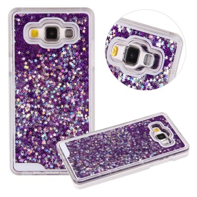 Oem Θήκη TPU Με Υγρό Glitter Για    Samsung Galaxy J3 2017  Μωβ