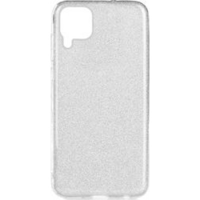  Oem Θήκη Shining Χρυσόσκονη Για       Samsung Galaxy A12 / M12 / F12 Ασημί