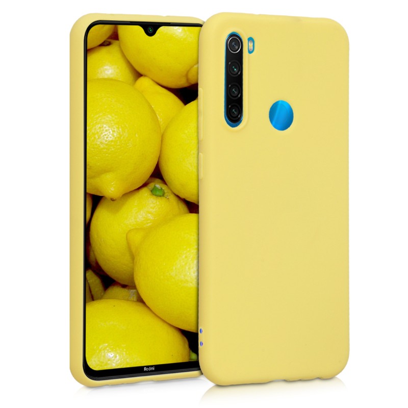 Oem Θήκη Σιλικόνης Matt 1,2 mm Για Xiaomi Note 8T Κίτρινο