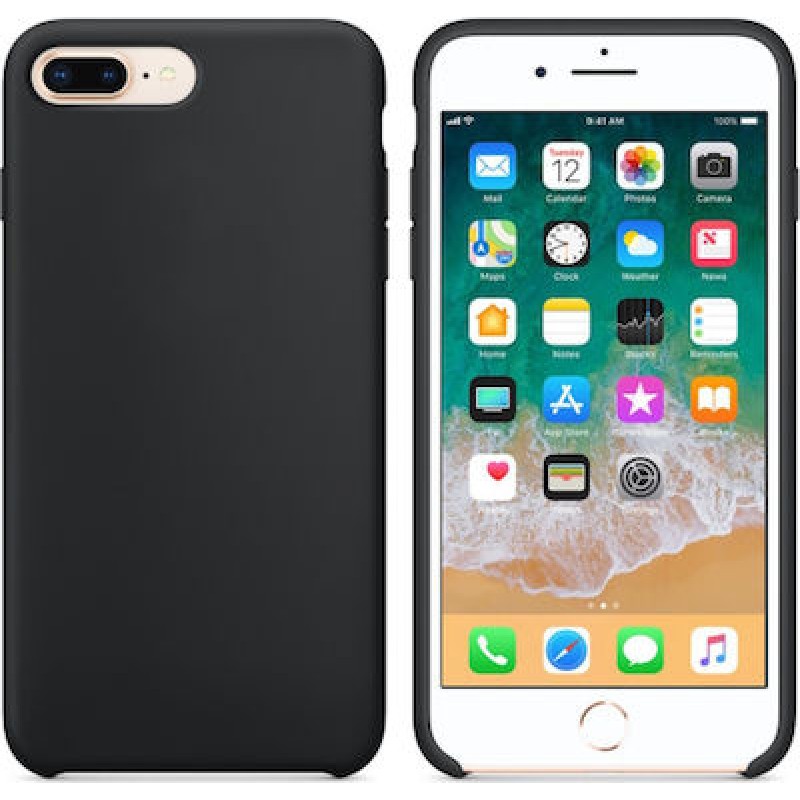 OEM Θήκη Σιλικόνης Για Apple iPhone 7 Plus Μαύρη