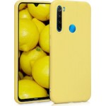 Oem Θήκη Σιλικόνης Matt Για Xiaomi Redmi Note 8T Κίτρινο