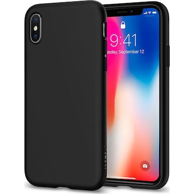 Oem Θήκη Σιλικόνης Matt 1,2 mm Για Apple iPhone XS Max  Μαύρο