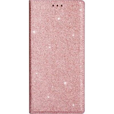 Oem Θήκη Βιβλίο Shining Χρυσόσκονη Για   Samsung Galaxy A71 5G / 4G Lite  Χρυσή - Ροζ