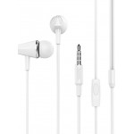Hoco M34 Handsfree Ακουστικά με Ενσωματωμένο Μικρόφωνο λευκό