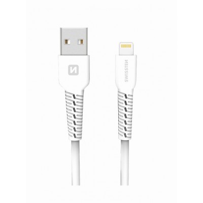 Swissten Lightning  USB Καλώδιο 1m Άσπρο