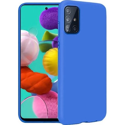 Oem Θήκη Σιλικόνης Matt Για Samsung Galaxy A31 / A31S Μπλε  