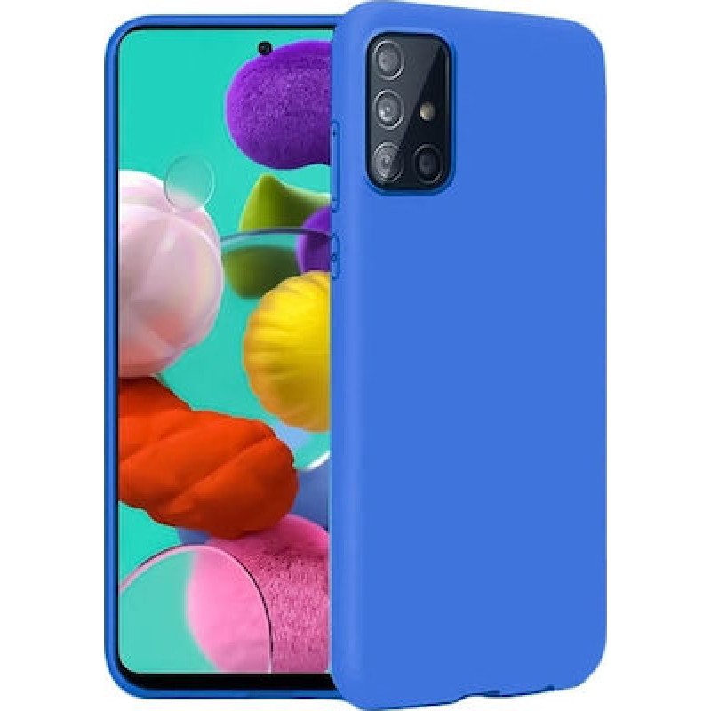 Oem Θήκη Σιλικόνης Matt Για Samsung Galaxy A31 / A31S Μπλε  