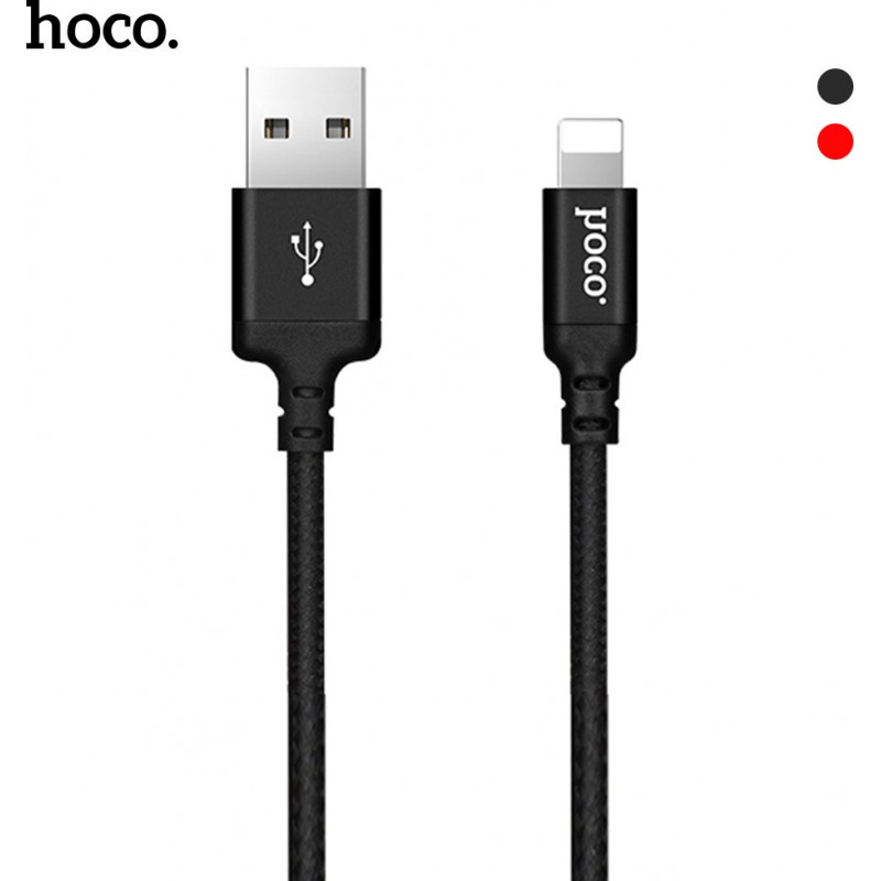 Hoco Regular Lightning USB Fast Data Cable 1m X14 Μαύρο