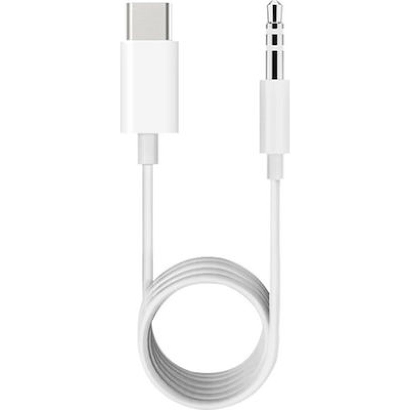 Regular USB 2.0 Cable USB-C male - 3.5mm male Λευκό 1m (T100300172A)