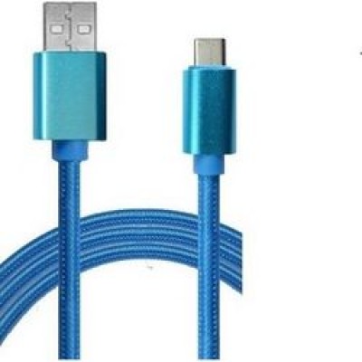 Oem Καλώδιο Ταχείας Φόρτισης Usb Type-C 1 m Γαλάζιο