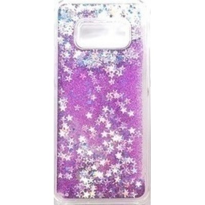 Oem Θήκη TPU Με Υγρό Glitter Για    Samsung Galaxy S8  Μωβ