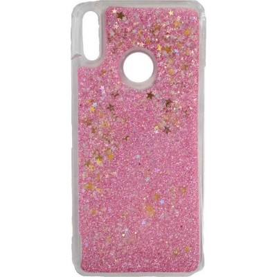 Oem Θήκη TPU Με Υγρό Glitter Για Samsung Galaxy A40 Ροζ