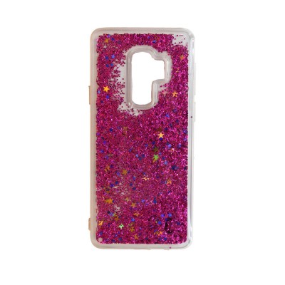 Oem Θήκη TPU Με Υγρό Glitter Για    Samsung Galaxy S9  Φούξια