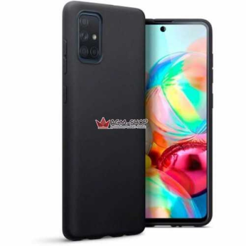 Oem Θήκη Σιλικόνης Matt Για Samsung Galaxy S10 Lite Dual / A91 Μαύρο