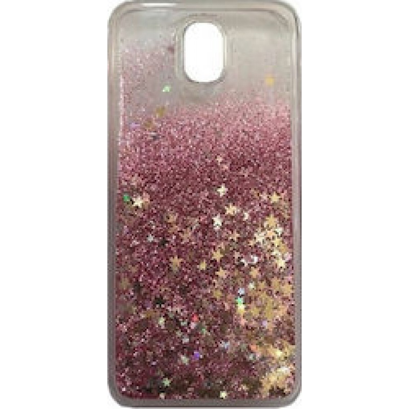  Oem Θήκη TPU Με Υγρό Glitter Για Samsung Galaxy J5 2017 Ροζ