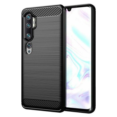 Oem Θήκη Σιλικόνης Carbon Για Xiaomi MI Note 10 / Note 10 Pro Xiaomi Mi Note 10 Lite  Μαύρο