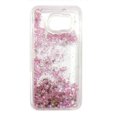  Oem Θήκη TPU Με Υγρό Glitter Για Samsung Galaxy J4 Plus 2018 Ροζ