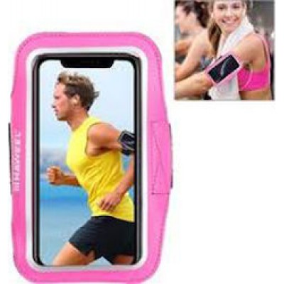 Oem Θήκη μπράτσου Armband Sprots Για Smartphones Μέχρι 6'' Ροζ