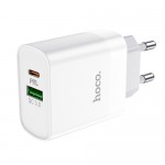 Hoco C80A Φορτιστής Quick Charge 3.0 Type-C Άσπρο