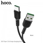 Hoco Fast USB 3.0 to USB Type C Cable 5A 1m X33 Μαύρο