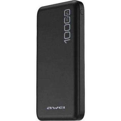 Awei P28K  Adaptive Charge Power Bank 10000 mAh - Μαύρο